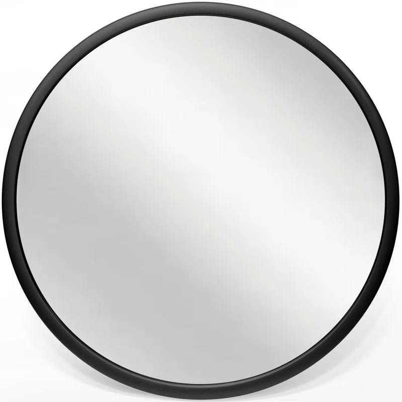 Elegant 22" Silver Round Bathroom Wall Mirror