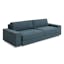 Esker 98" Kelso Blue Polyester and Solid Wood 3-Seater Sofa
