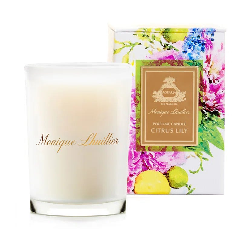 Citrus Lily 7oz Silver Soy Designer Scented Candle