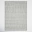 Elegant Gray Striated 9' x 12' Hand-Knotted Wool-Viscose Rug
