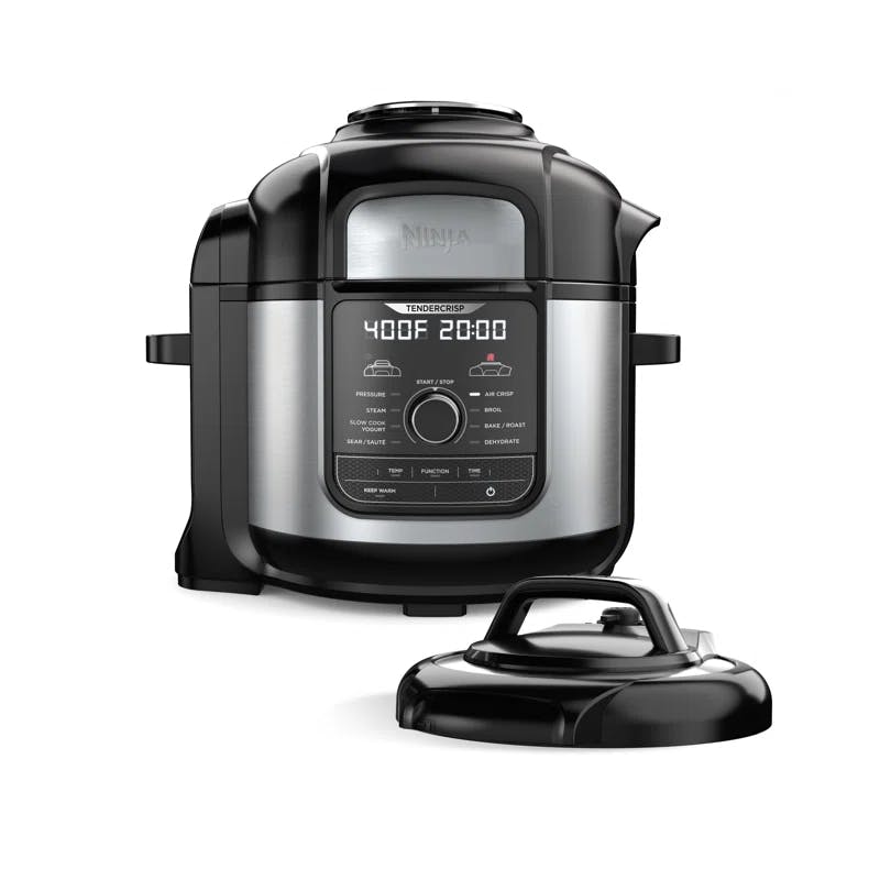 Ninja Foodi 8 Qt. Deluxe XL Black and Stainless Steel Pressure Cooker