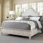 Arbor Hills Cream Queen Upholstered Bed with Nailhead Trim