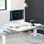 VIVO White 26" Compact Manual Height Adjustable Desk Riser