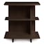 Berkeley Cherry Solid Wood Nightstand with Weathered Steel Accents