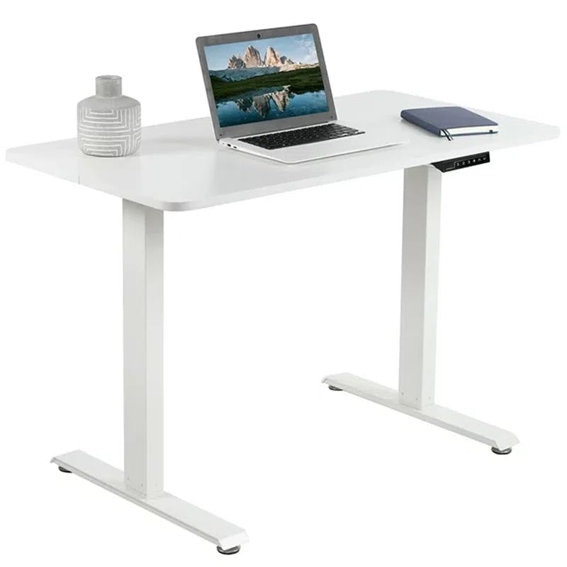 Elevate 44" White Electric Adjustable Standing Desk