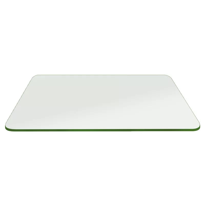 Elegant 18" x 24" Clear Tempered Glass Rectangle Table Top
