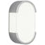 Bryce Minimalist Chrome Wall Sconce with Frosted Glass