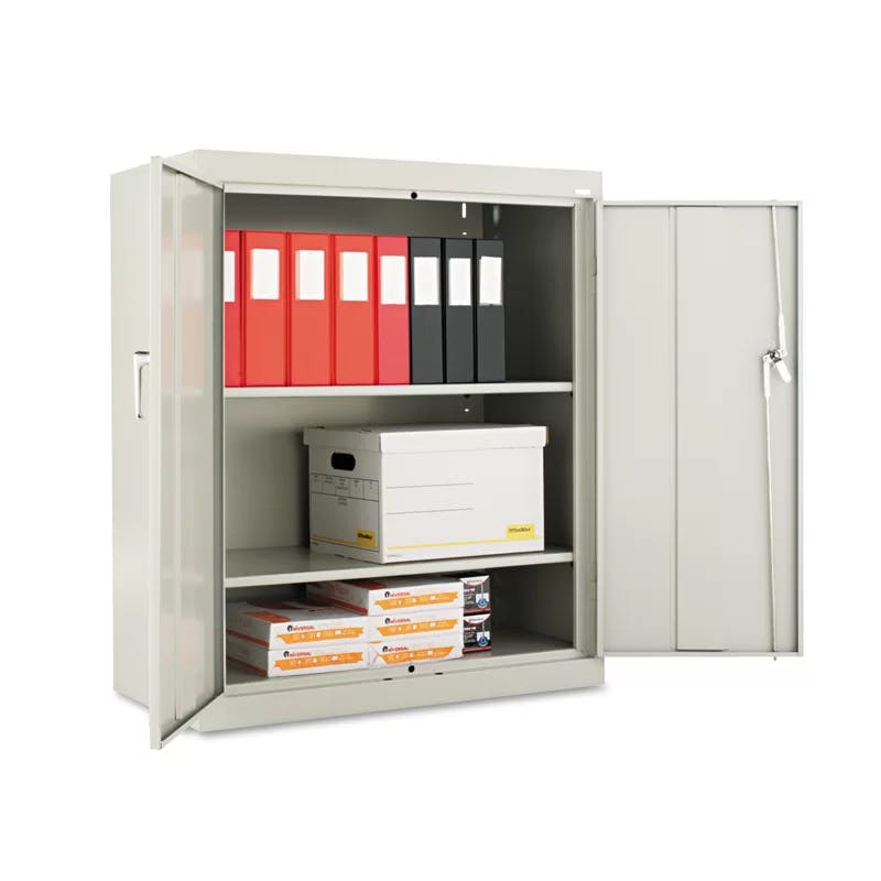 Alera 42" High Light Gray Office Storage Cabinet with Adjustable Shelves