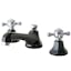 Water Onyx Black Nickel & Polished Chrome Widespread Bathroom Faucet