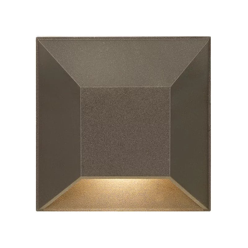 Sleek Bronze Nuvi LED Square Deck and Step Light