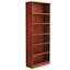 Valencia Medium Cherry 6-Shelf Adjustable Bookcase