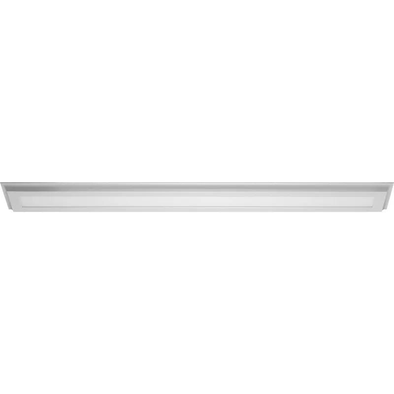 Modern Sleek White LED Flush Mount Ceiling Light, Energy-Efficient
