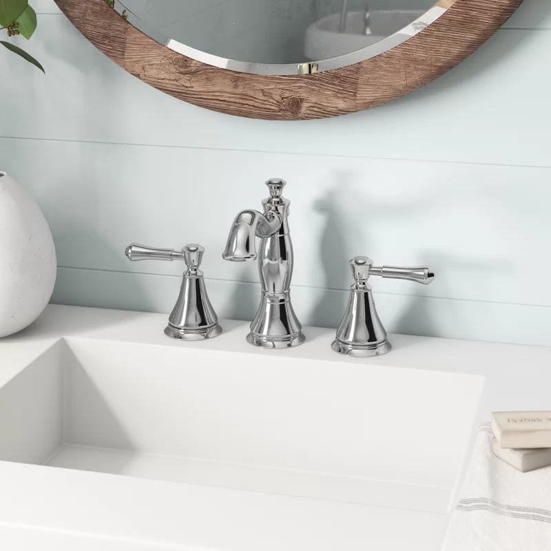 Elegant Widespread 2-Handle Stainless Steel Bathroom Faucet