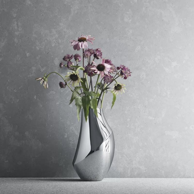 Scandinavian Elegance Stainless Steel Bouquet Table Vase
