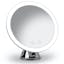 Lana Chrome Finish 10X Magnifying Round Wall-Mounted LED Mirror