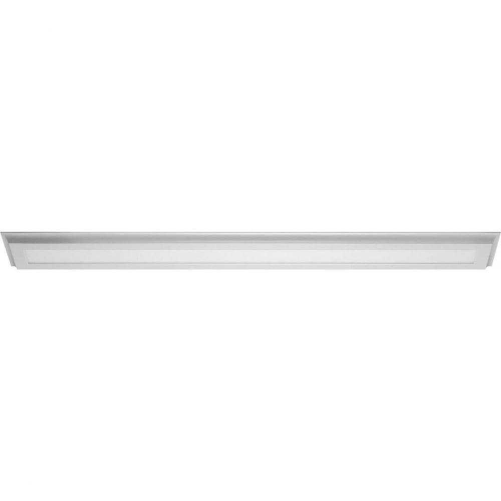 Modern Sleek White LED Flush Mount Ceiling Light, Energy-Efficient