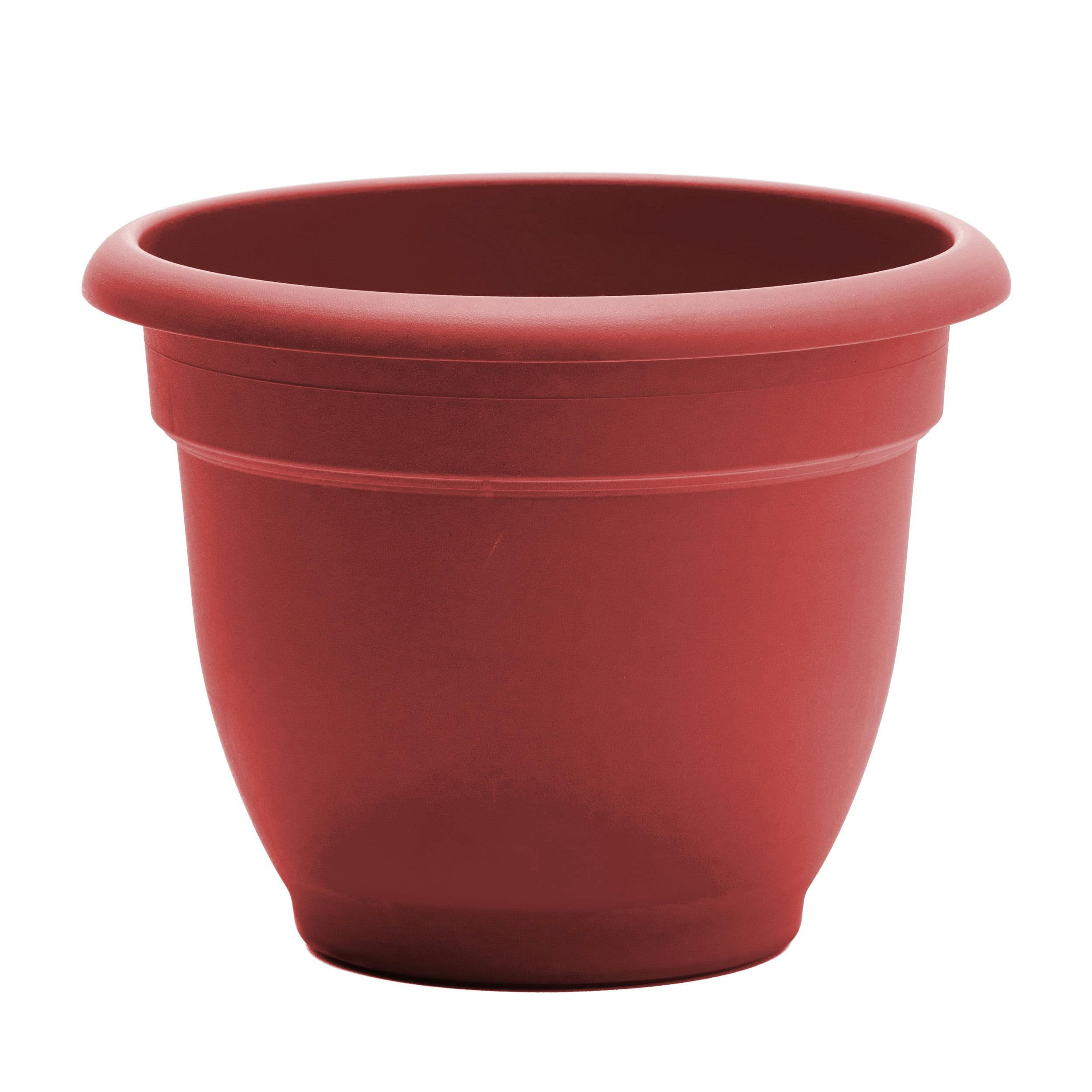 Ariana Bell-Shaped Indoor/Outdoor Planter in Burnt Red, 21.5"