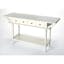Talia Traditional White Rubberwood Console Table with Storage