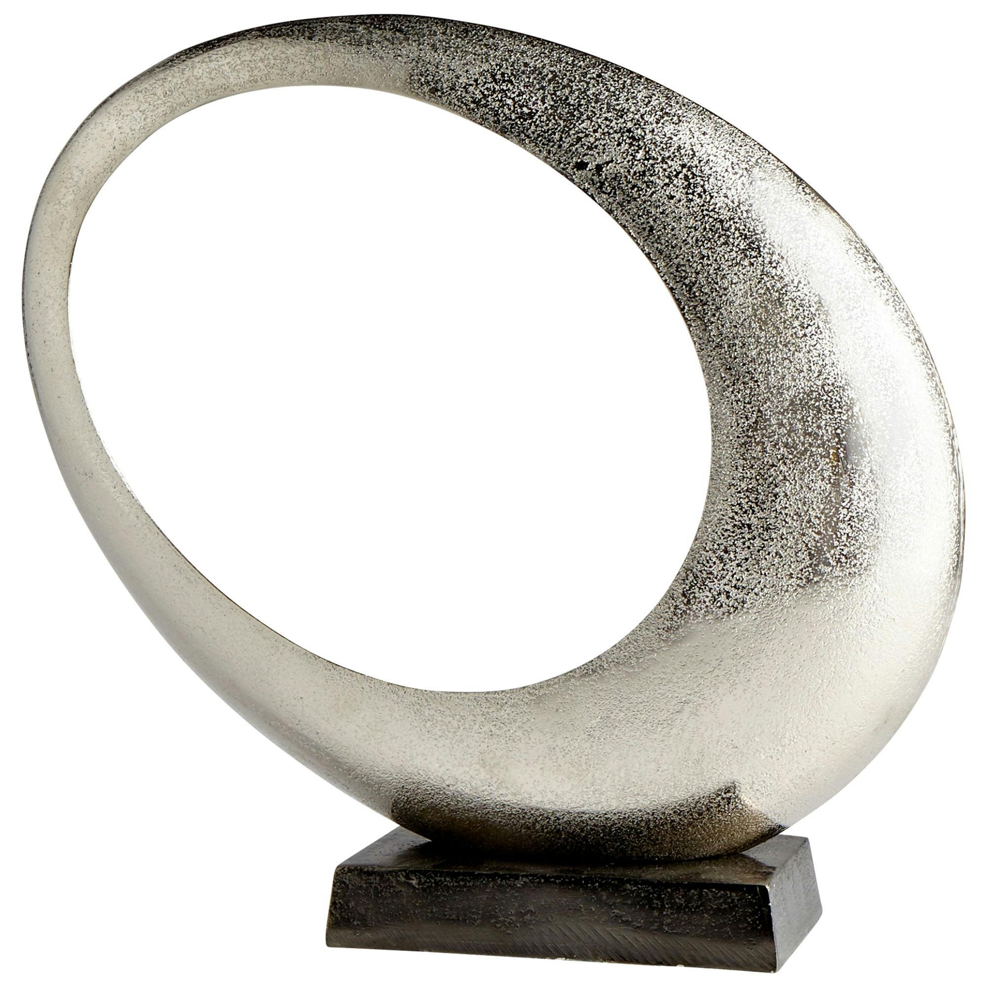 Lodge-Inspired Asymmetrical Silver Sculpture, 14.75"