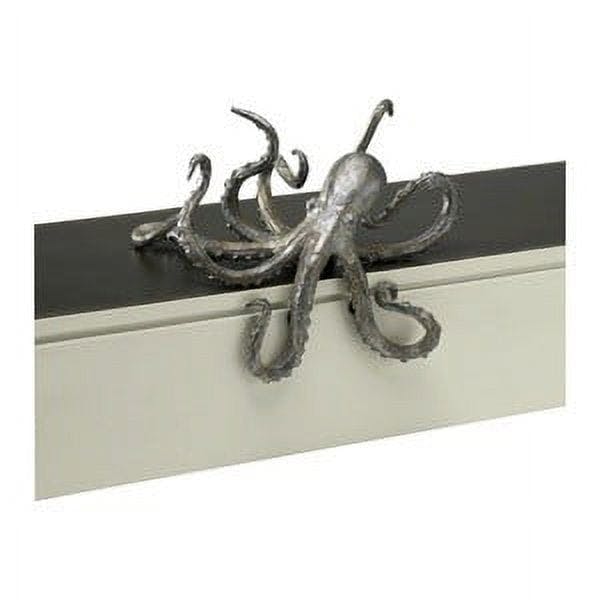 Aged Silver Metal Octopus 7.5" Shelf Decor Figurine