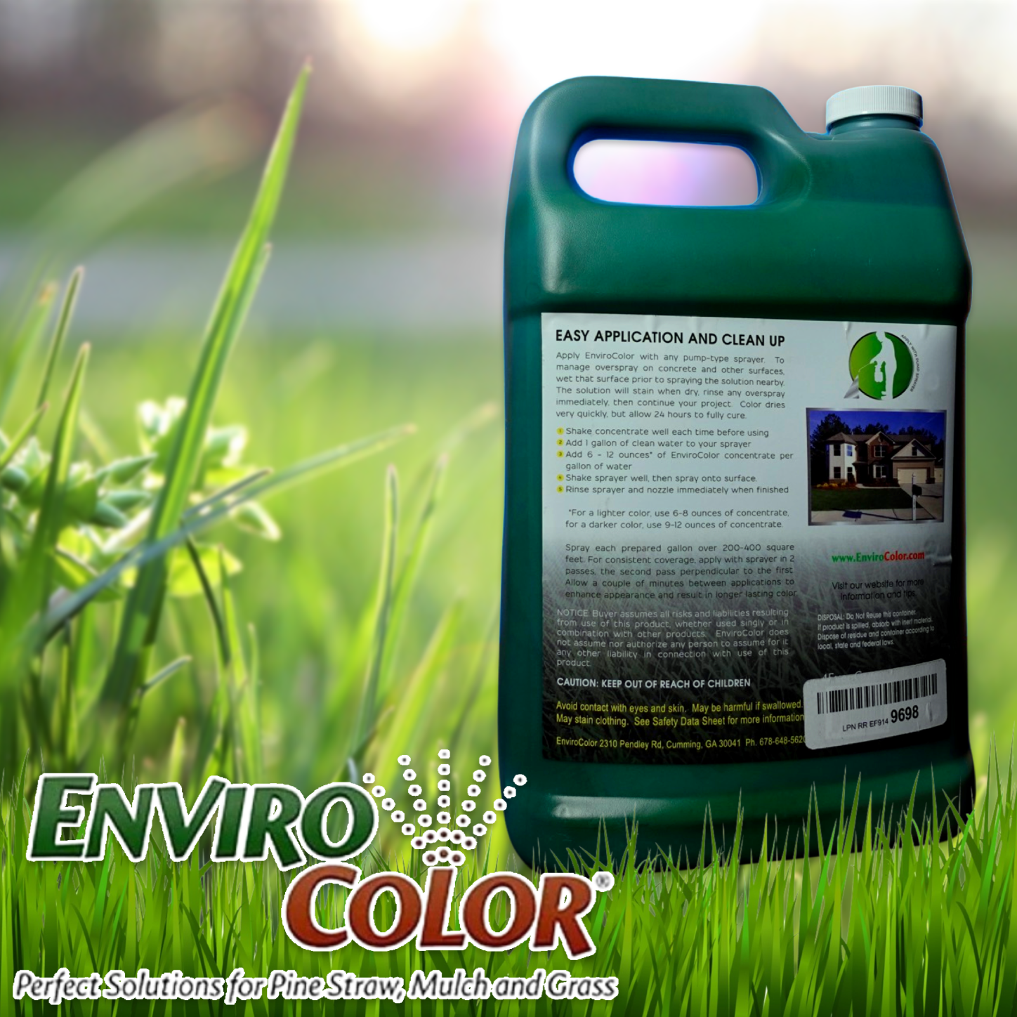 EcoLush 4EverGreen Organic Grass Colorant, 1 Gallon