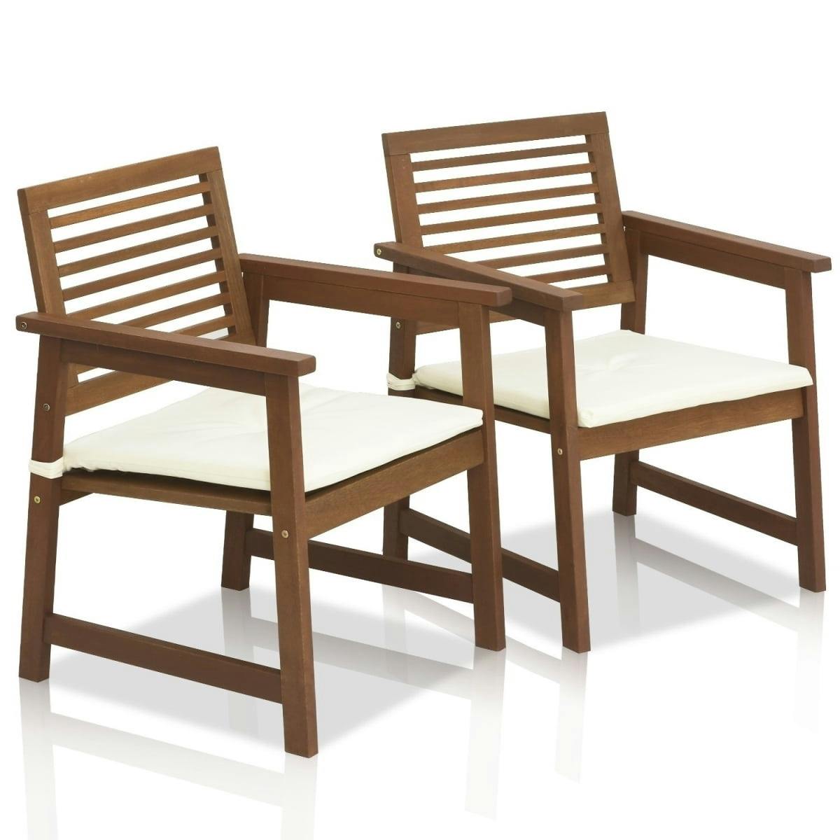 Tioman Teakwood Tropical Outdoor Dining Chair with Cushion