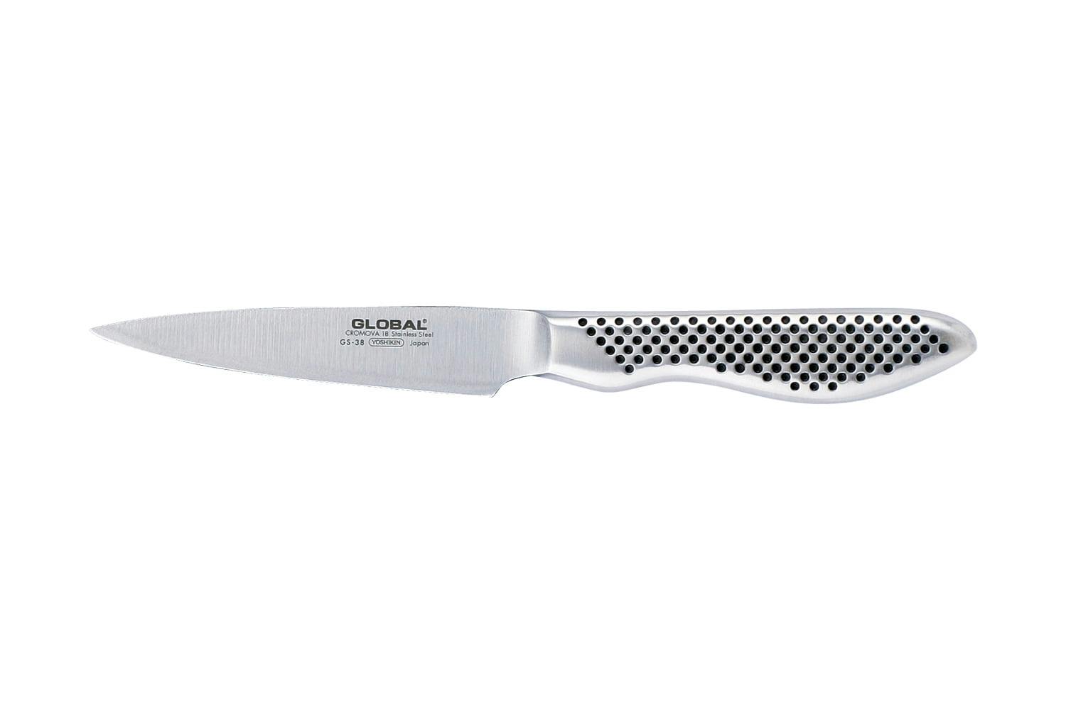 3.5" Stainless Steel Global Paring Knife with Slip-Resistant Grip