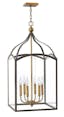 Clarendon Bronze 6-Light LED Pendant with Clear Glass