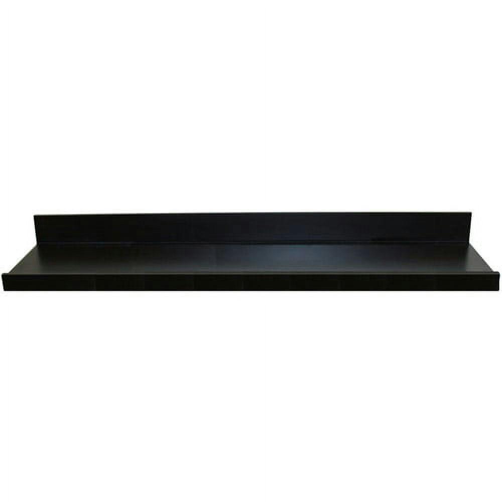 Sleek Black MDF 35.4" Floating Picture Ledge Wall Shelf