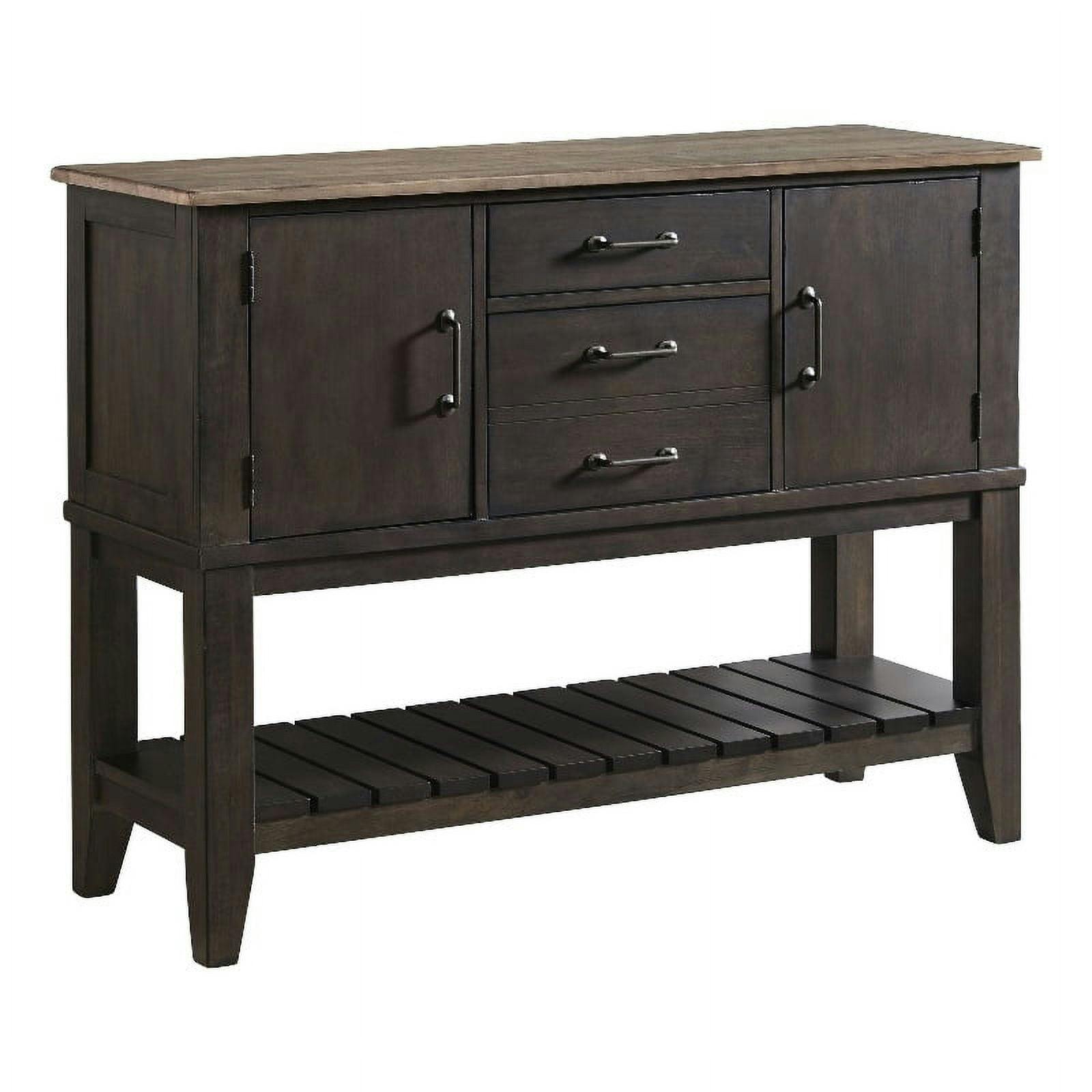 Beacon Transitional 53'' Brown and Black Walnut Server
