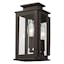 Princeton Classic Bronze 1-Light Outdoor Wall Lantern with Clear Glass