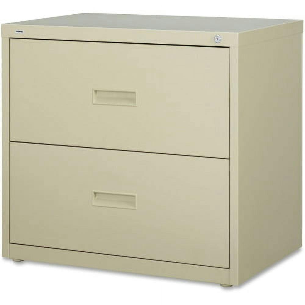 Beige 30.25'' Steel Lateral 2-Drawer Legal File Cabinet with Lock