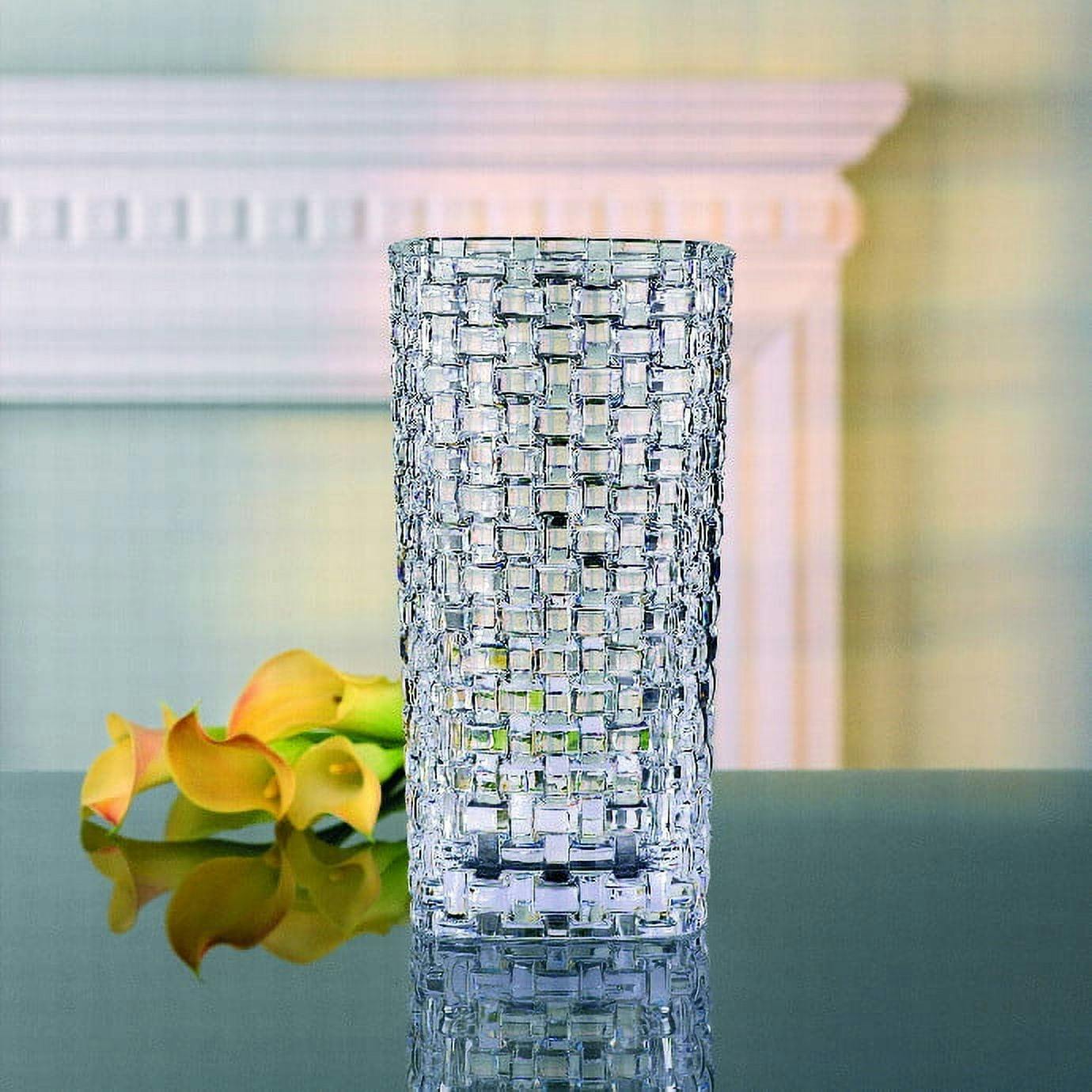 Bossa Nova 6.5" Sparkling Crystal Floral Bouquet Vase