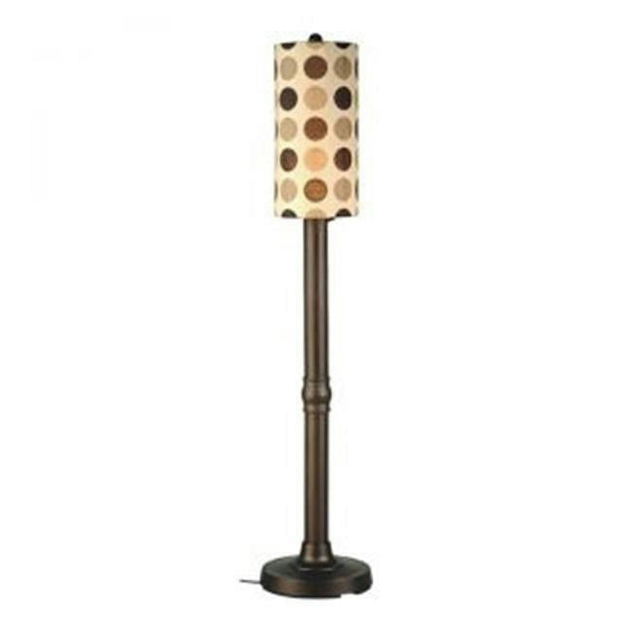 Modern Outdoor 70'' Bronze Floor Lamp with Mojito Coffee Bean Shade