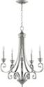 Elegant Traditional Nickel 5-Light Candle Chandelier, 25.75W x 30H