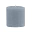 Williamsburg Blue Beeswax 3x3 Rustic Pillar Candle