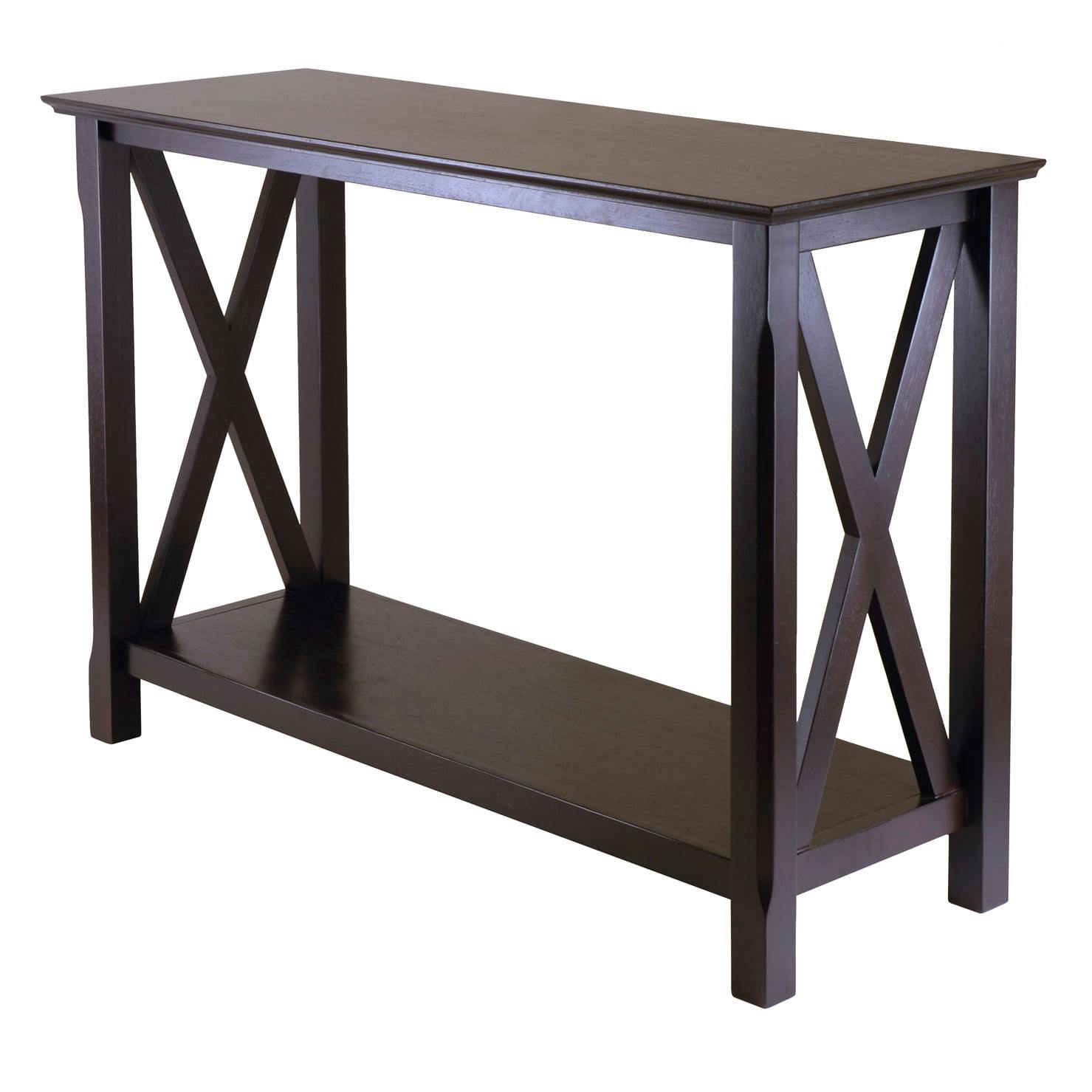 Cappuccino Elegance 45" Wood Composite Console Table with Storage