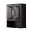 Daria 25" Dark Espresso Wall-Mounted Bathroom Storage Cabinet