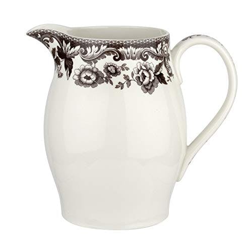 Delamere British Flowers 56oz. Rich Brown Fall Pitcher