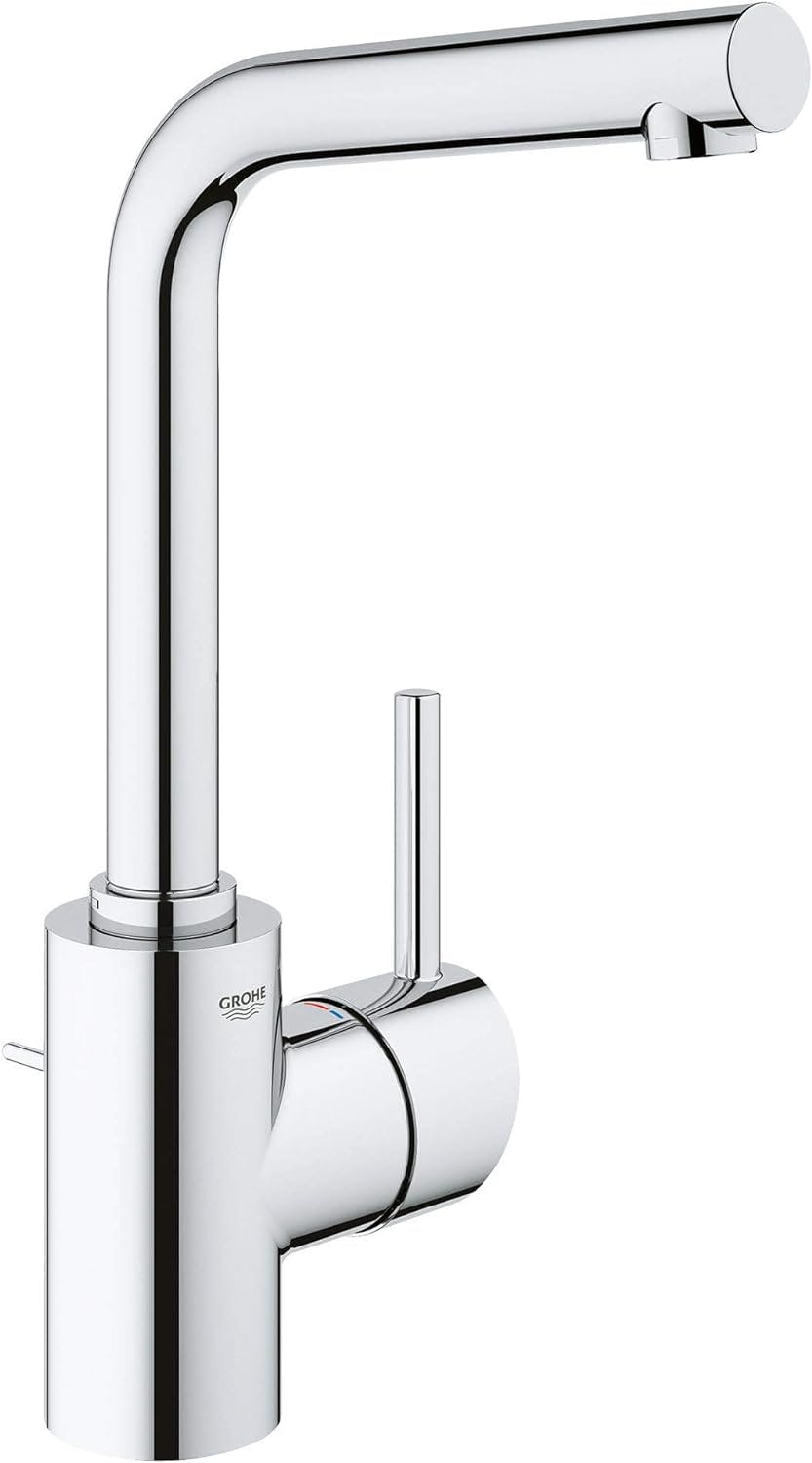 Sleek High Arc Starlight Chrome Single-Handle Bathroom Faucet