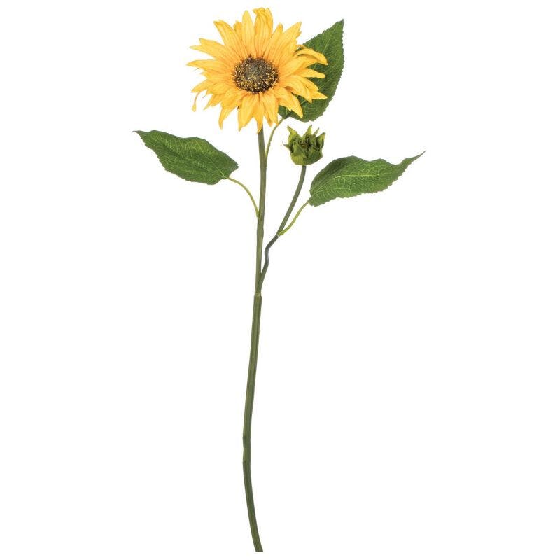 Radiant Summer-Fall Silk Sunflower 12" Arrangement for Outdoor Tabletop