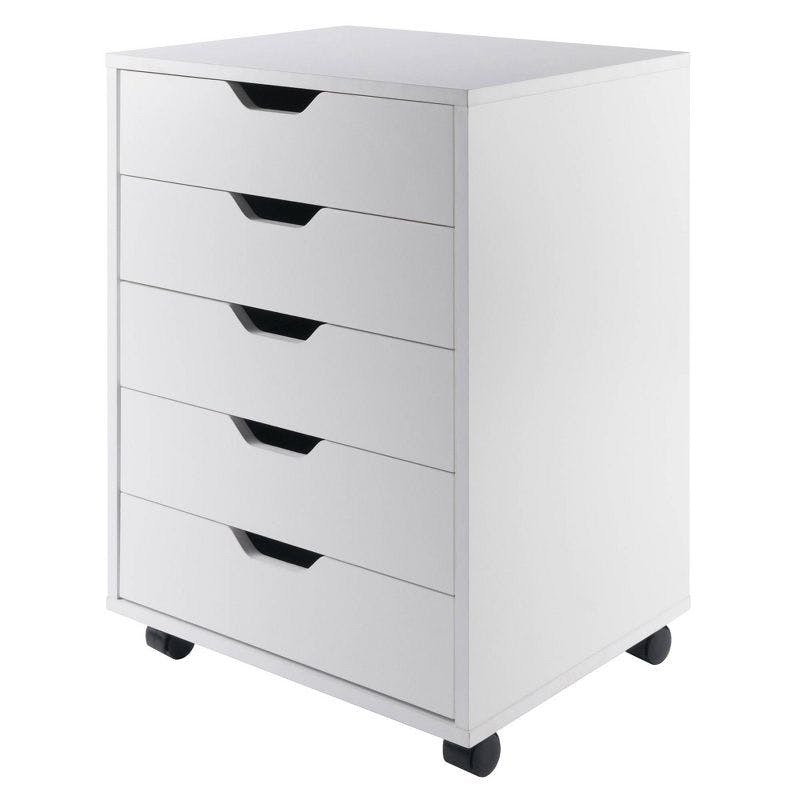 Winsome White 5-Drawer Versatile Storage Cabinet for Home Office