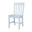 Elegant White Solid Wood High Slat Side Chairs, Set of 2
