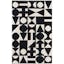 Moorish Geometric Black Wool 8'x10' Handwoven Area Rug
