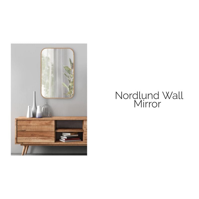 Nordlund Solid Beechwood Full-Length Arch Wall Mirror in Rustic Brown