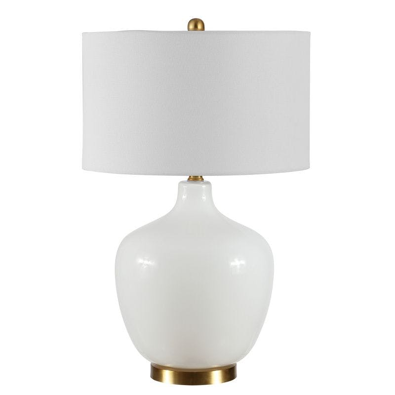 Eugenie Antique White Gourd Glass Table Lamp