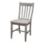 Elegant High Slat Solid Wood Cafe Chair in Rich Red