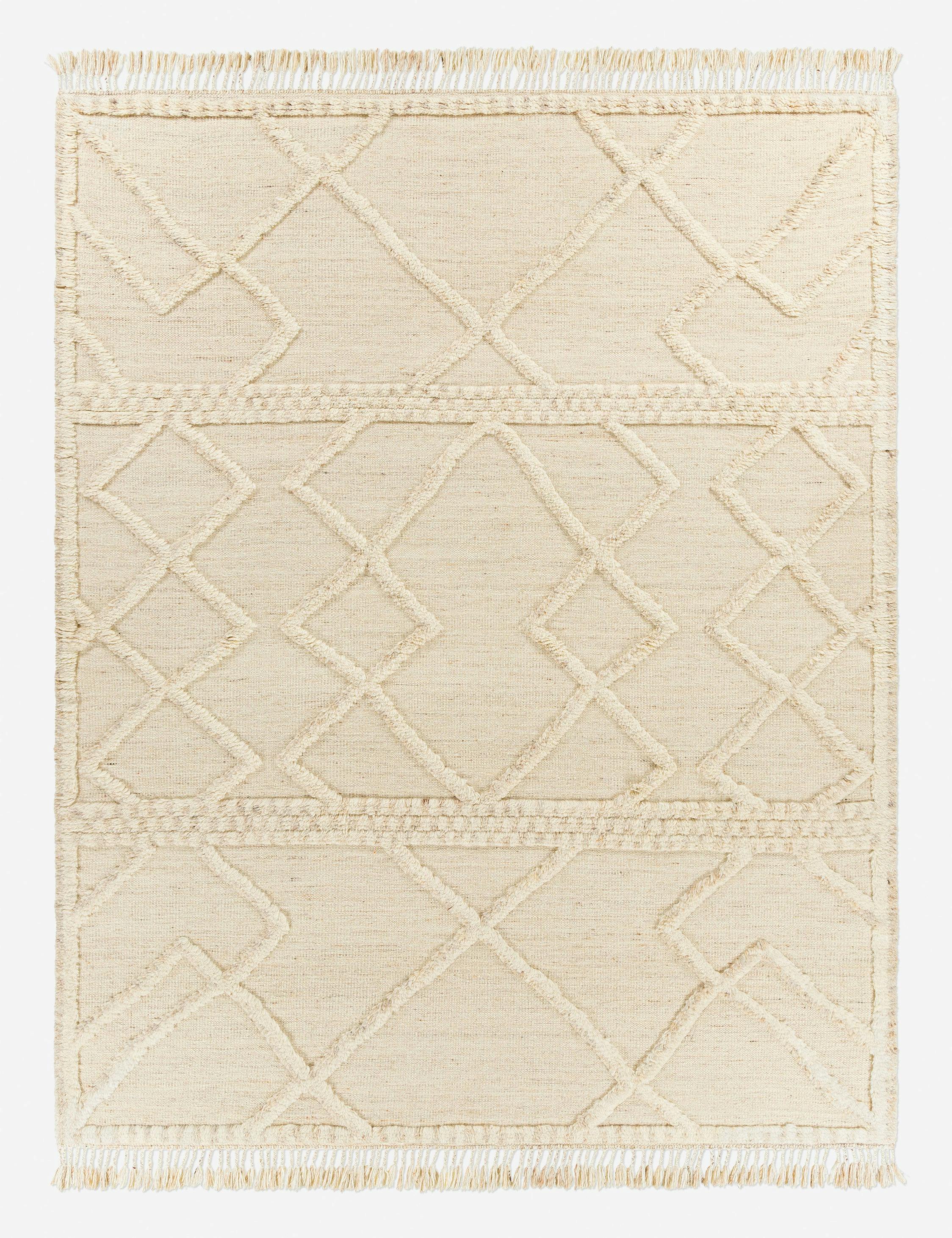 Leanna Hand-Knotted Wool Spot Gray Area Rug - 2' x 3'