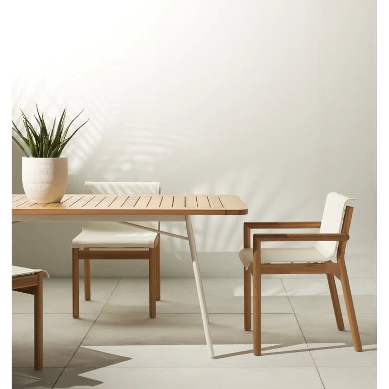Kaplan Classic Auburn Eucalyptus & Iron Outdoor Dining Table