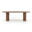 Seasoned Brown Acacia Oval Dining Table for Six